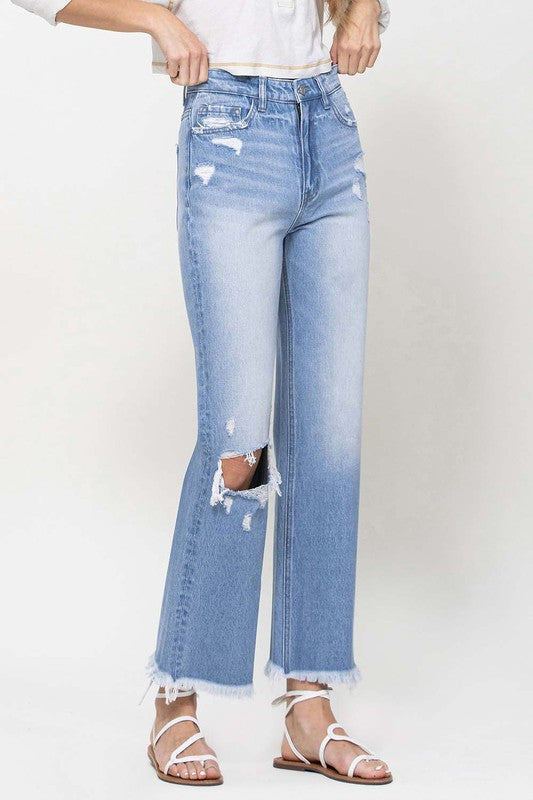 90's Vintage Ankle Flare Jeans