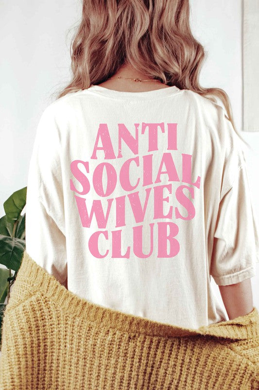 PLUS SIZE - FB ANTI SOCIAL WIVES CLUB Graphic Tee